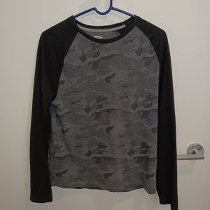 Old Navy Grey & Black Camo Shirt (small)